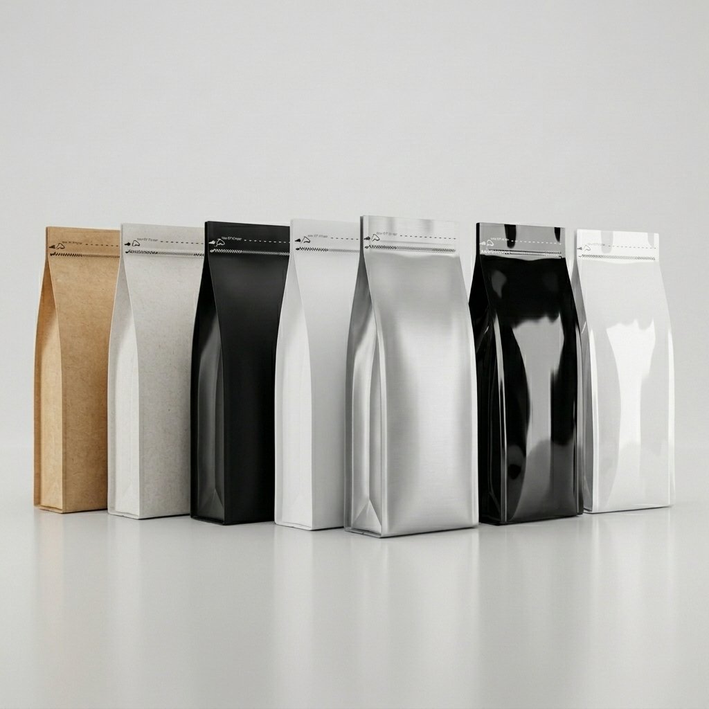 Flat_Bottom_Pouches_Tear_Off_202606221135 Flat Bottom Pouch With Tear Off Zipper - Image 1
