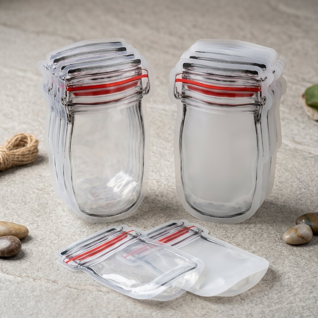 Jar_shaped_pouches_stacked_nicely_202606221440 Jar Shaped Pouches - Image 1