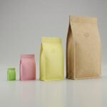 Recyclable Flat Bottom Pouch With normal zipper and valve - Image 2