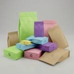 Recyclable Flat Bottom Pouch With normal zipper and valve - Image 5