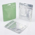 Three Side Seal Pouches With Zipper (Clear Front / Solid Back) - Image 6